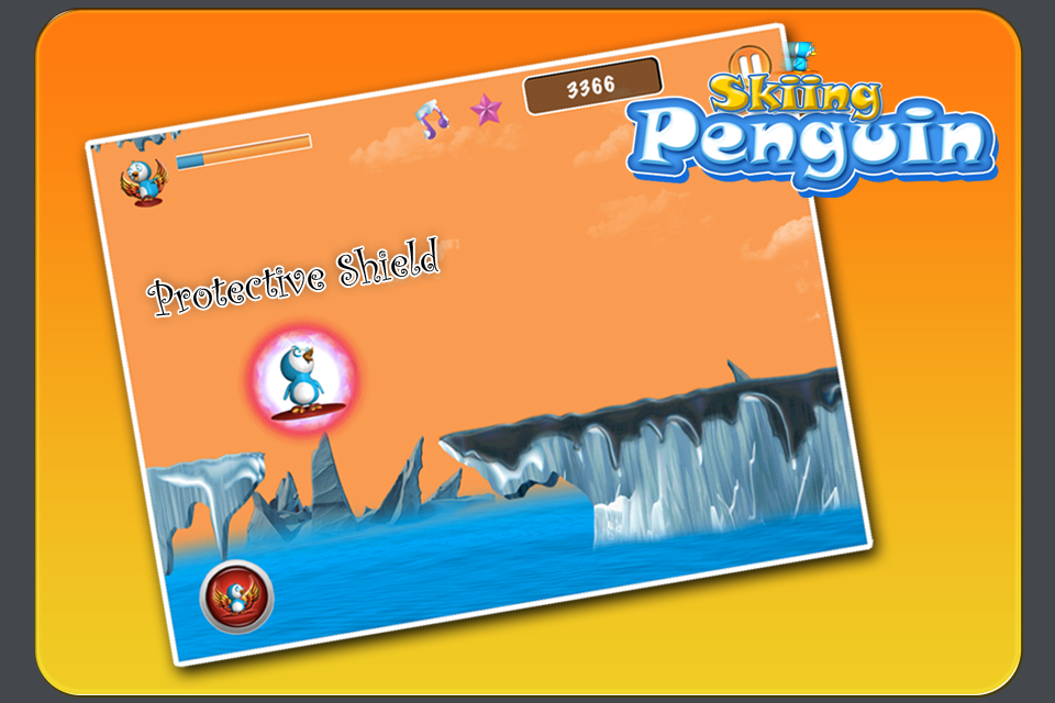 Screenshot Skiing Penguin for iPhone Screenshot Skiing Penguin for iPhone